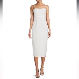 Elegant White Midi Dress